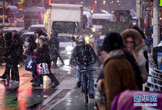 （国际）（5）纽约遭遇暴风雪