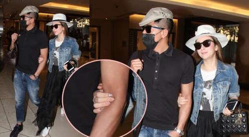 郭富城婚后首与方媛同框 恩爱揽手逛街